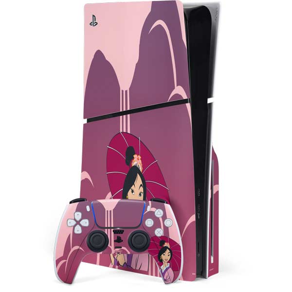 Disney Mulan with Umbrella PlayStation PS5 Skins