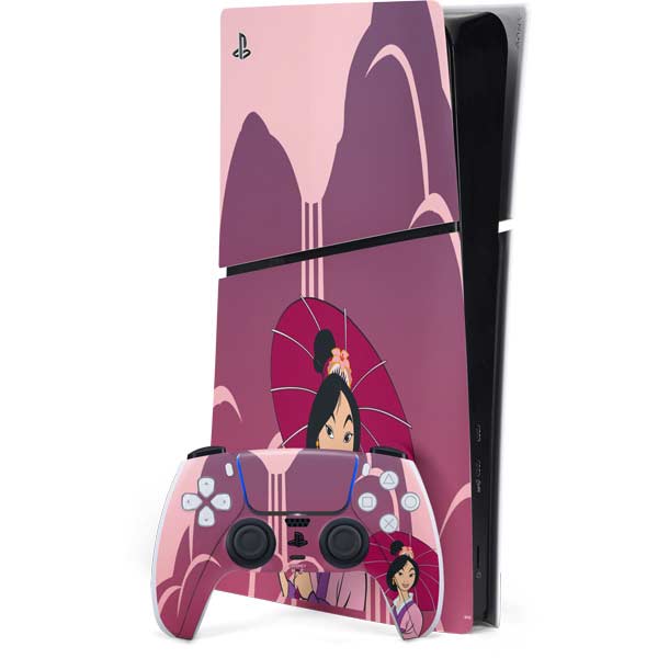 Disney Mulan with Umbrella PlayStation PS5 Skins
