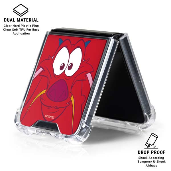 Disney Mulan Mushu Galaxy Z Flip7 Clear Case