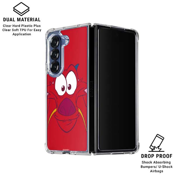 Disney Mulan Mushu Galaxy Z Fold7 Clear Case