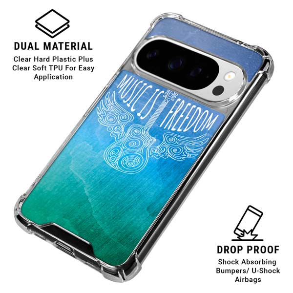 Music Is Freedom Google Pixel 10 Pro XL Clear Case