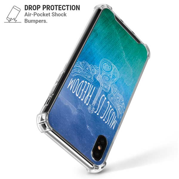 Music Is Freedom iPhone X/XS Clear Case