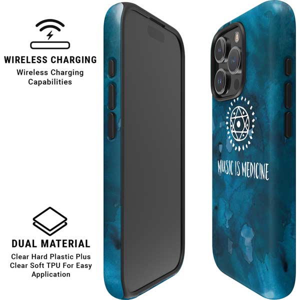 Music is Medicine iPhone 16 Pro Magsafe Impact Case