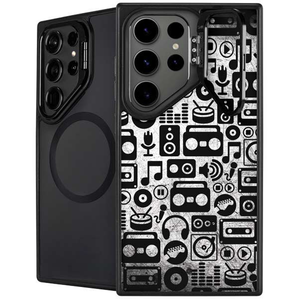Music Pattern Galaxy S26 Ultra Kickstand Case