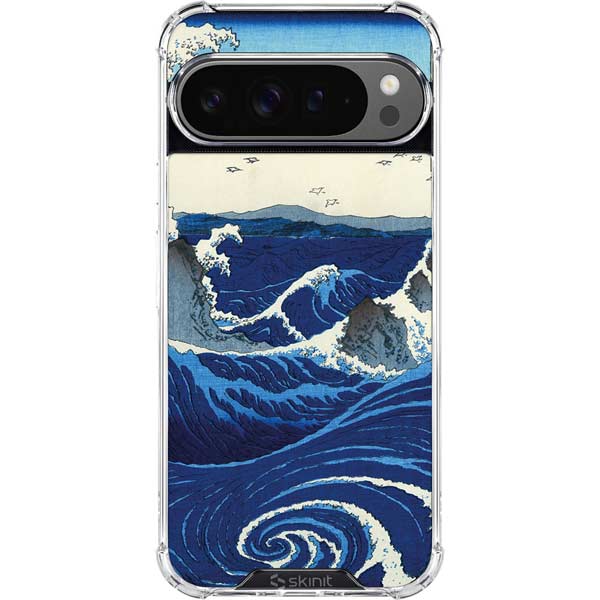 View of the Naruto whirlpools at Awa by Hiroshige Google Pixel 10 Pro XL Clear Case