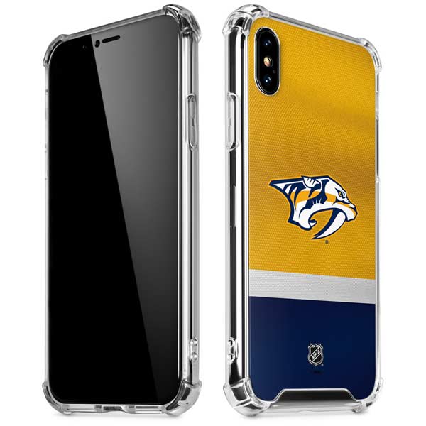NHL Nashville Predators Alternate Jersey iPhone X/XS Clear Case