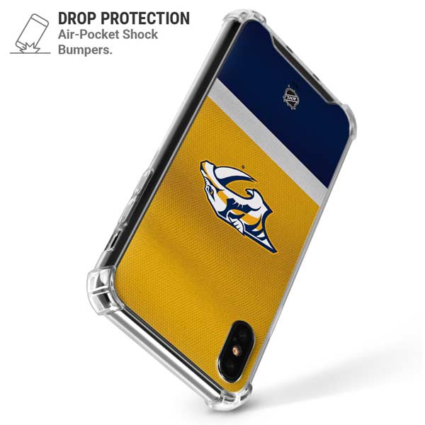 NHL Nashville Predators Alternate Jersey iPhone X/XS Clear Case