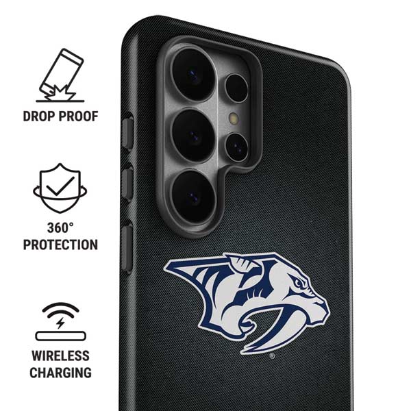 NHL Nashville Predators Black Background Galaxy S26 Ultra Impact Case