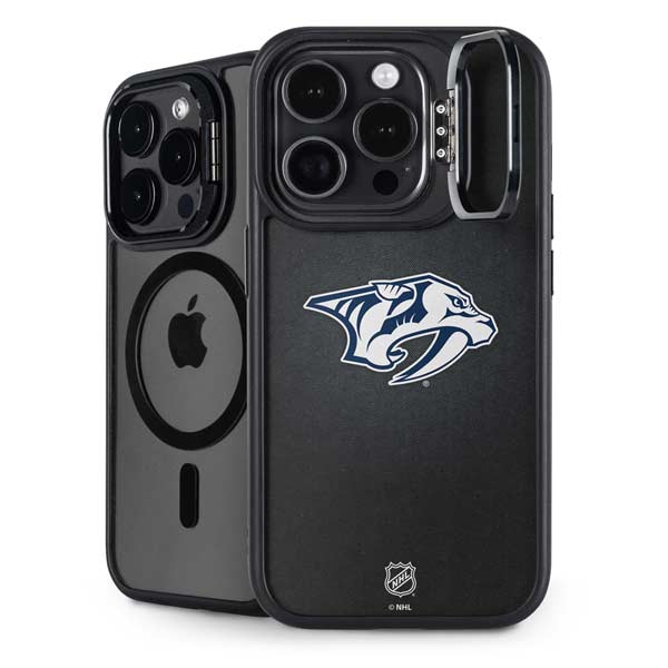 NHL Nashville Predators Black Background iPhone 14 Pro Kickstand Case
