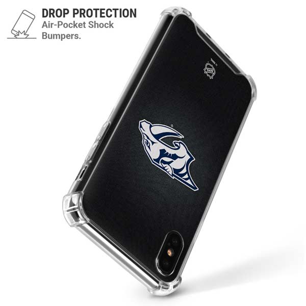 NHL Nashville Predators Black Background iPhone X/XS Clear Case