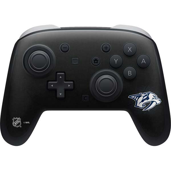 NHL Nashville Predators Black Background Nintendo Switch 2 (2025) Pro Controller Skin