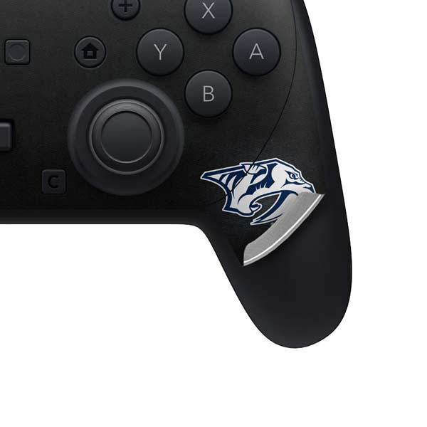 NHL Nashville Predators Black Background Nintendo Switch 2 (2025) Pro Controller Skin