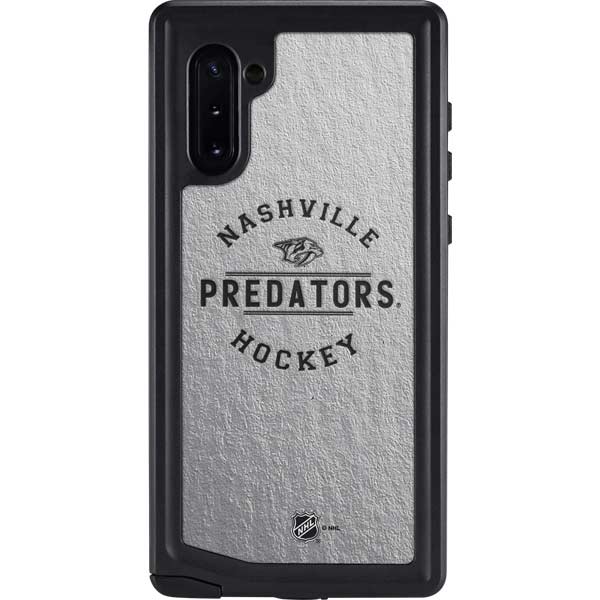 NHL Nashville Predators Black Text Galaxy Cases