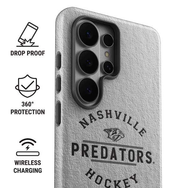 NHL Nashville Predators Black Text Galaxy S26 Ultra Impact Case