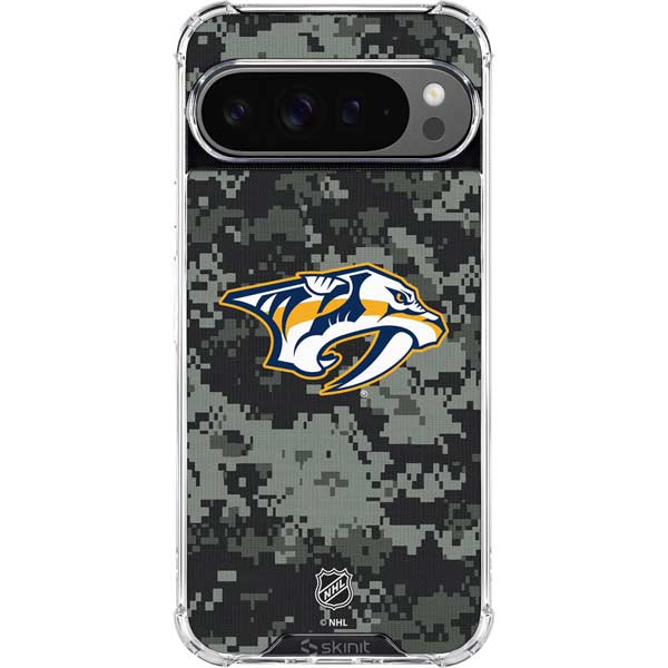 NHL Nashville Predators Camo Google Pixel 10 Pro XL Clear Case