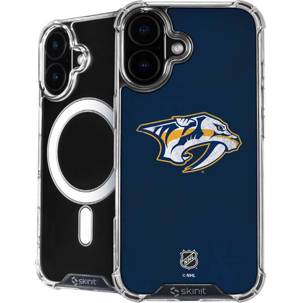 NHL Nashville Predators Distressed iPhone 16 MagSafe Case