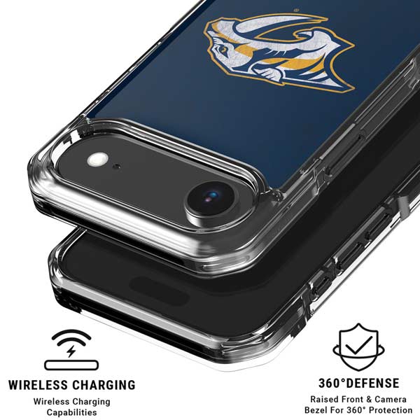 NHL Nashville Predators Distressed iPhone 17 Air Clear Case