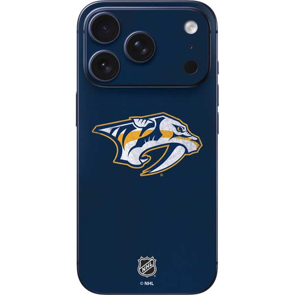 NHL Nashville Predators Distressed iPhone 17 Pro Skin