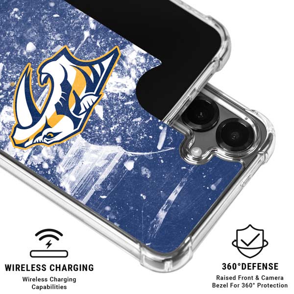 NHL Nashville Predators Frozen Galaxy S26 Plus Clear Case