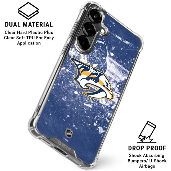 NHL Nashville Predators Frozen Galaxy S26 Plus Clear Case