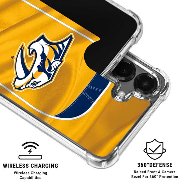 NHL Nashville Predators Jersey Galaxy S26 Plus Clear Case