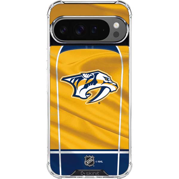 NHL Nashville Predators Jersey Google Pixel 10 Pro Clear Case
