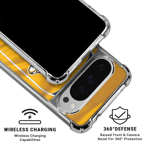 NHL Nashville Predators Jersey Google Pixel 10 Pro Clear Case