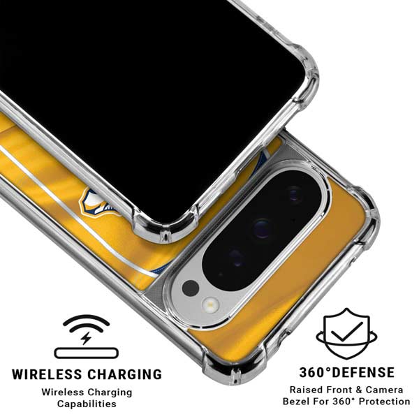 NHL Nashville Predators Jersey Google Pixel 10 Pro XL Clear Case