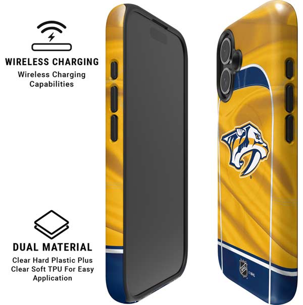 NHL Nashville Predators Jersey iPhone 16 Magsafe Impact Case