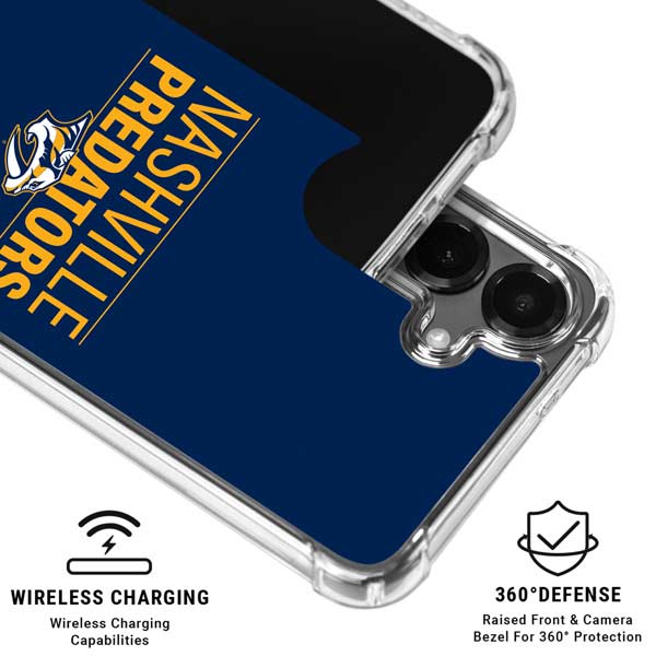 NHL Nashville Predators Lineup Galaxy S26 Clear Case