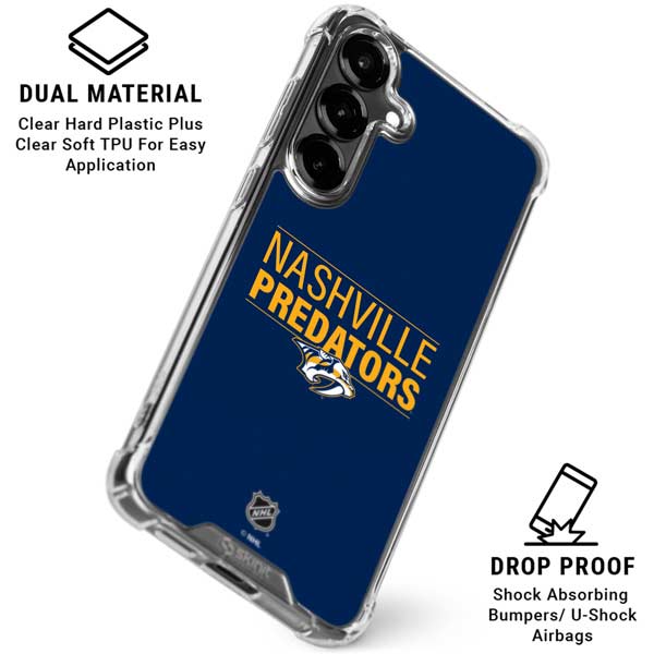 NHL Nashville Predators Lineup Galaxy S26 Clear Case