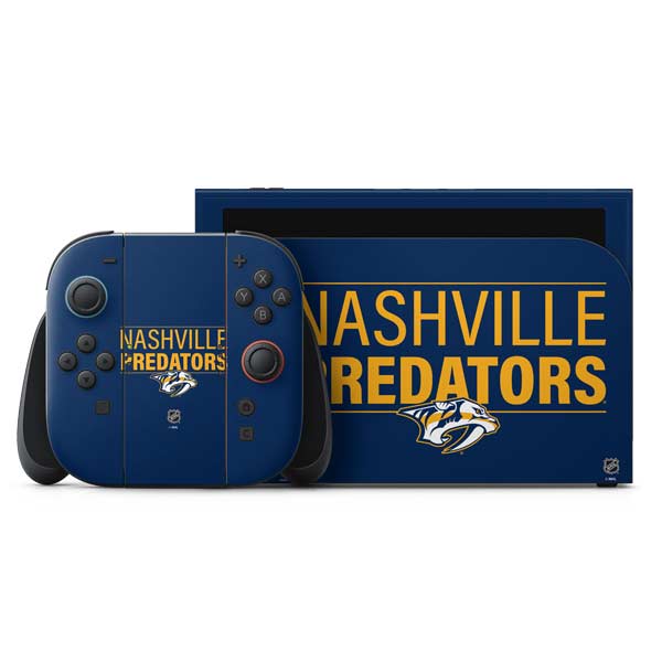 NHL Nashville Predators Lineup Nintendo Switch 2 (2025) with Joy-Con Skin