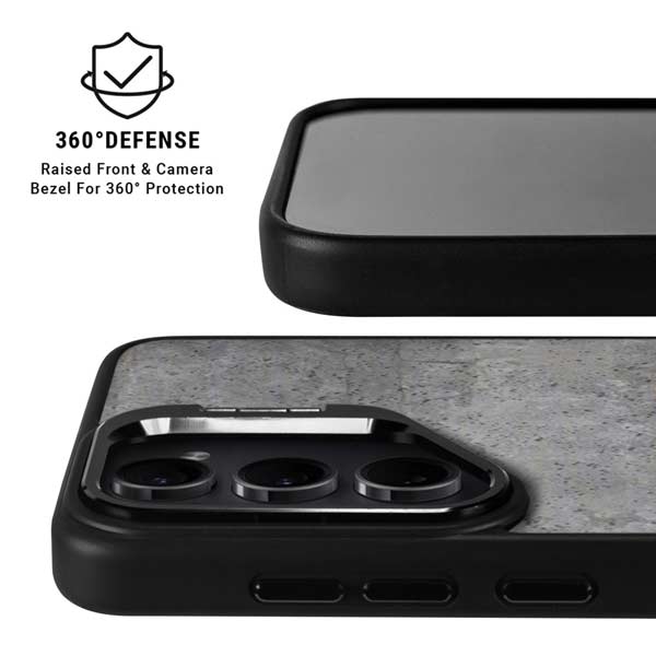 Natural Grey Concrete Galaxy S26 Ultra Kickstand Case