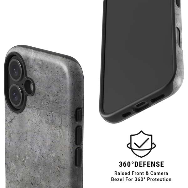 Natural Grey Concrete iPhone 16 Plus Magsafe Impact Case