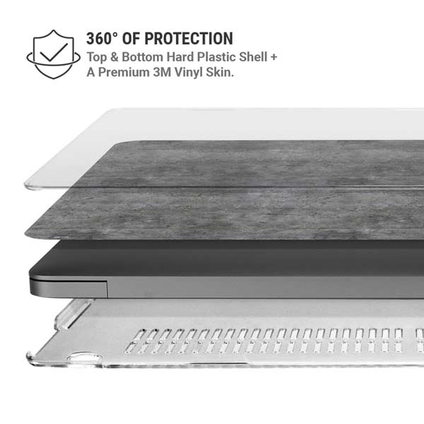 Natural Grey Concrete MacBook Pro 14in (2021-24) Case plus Skin