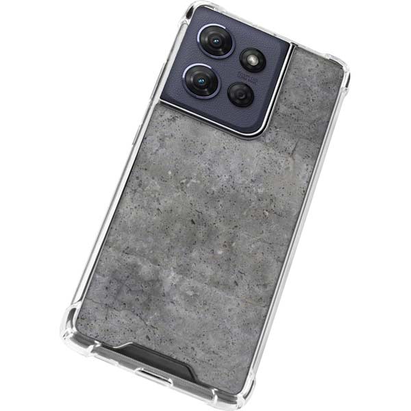 Natural Grey Concrete Moto G Power 5G (2025) Clear Case