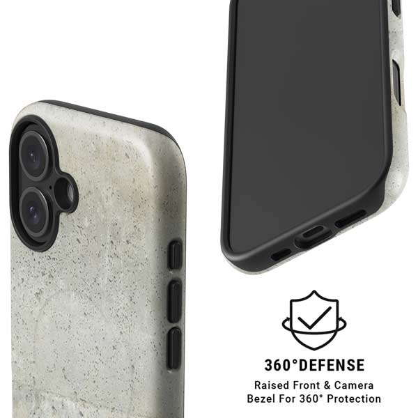 Natural White Concrete iPhone 16 Magsafe Impact Case