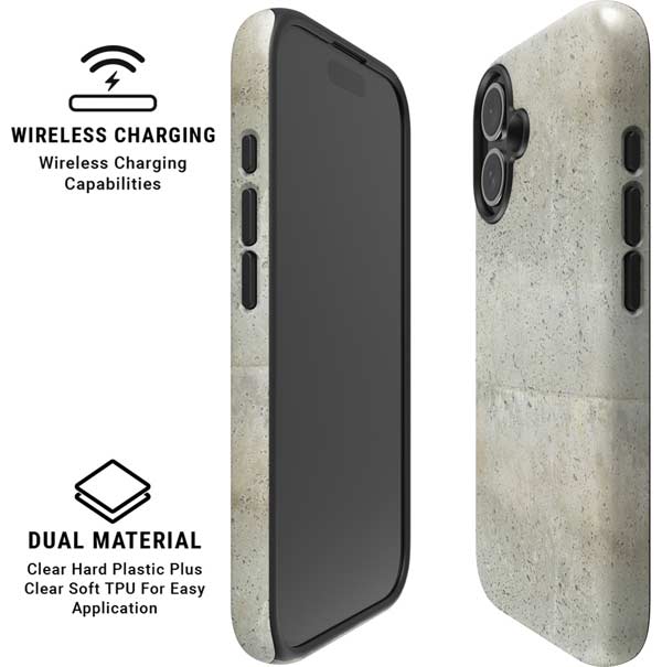 Natural White Concrete iPhone 16 Magsafe Impact Case