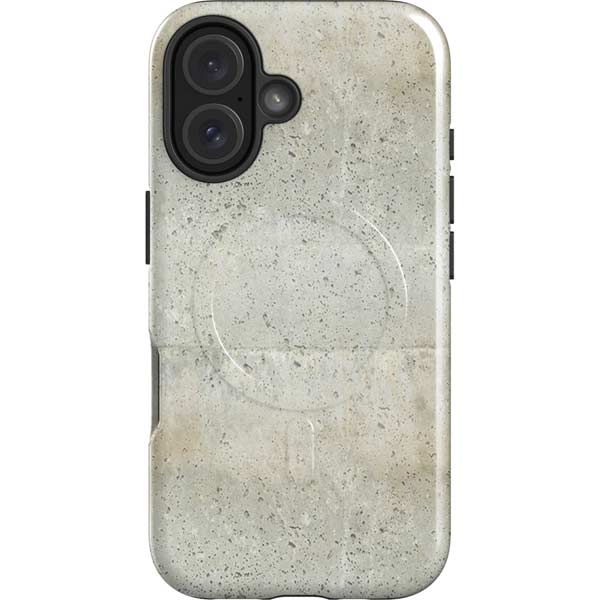 Natural White Concrete iPhone 16 Plus Magsafe Impact Case