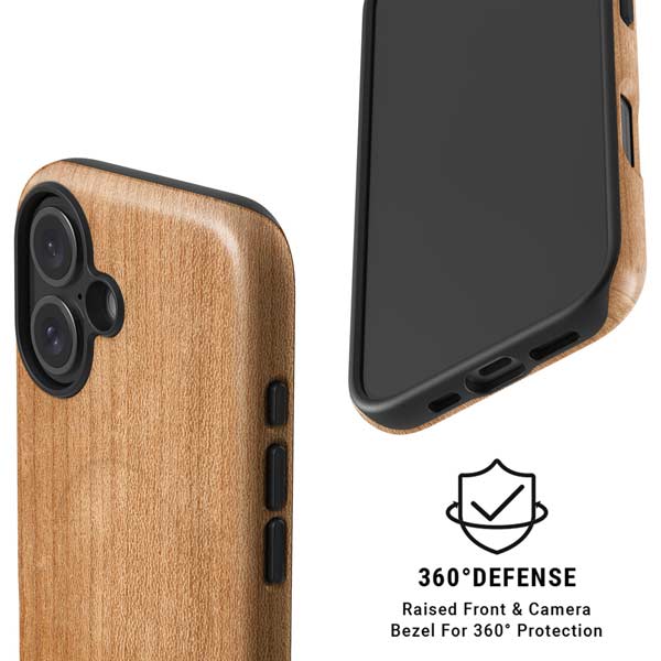 Natural Wood iPhone 16 Magsafe Impact Case