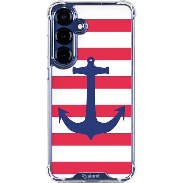 Nautical Stripes Galaxy S25 FE Clear Case