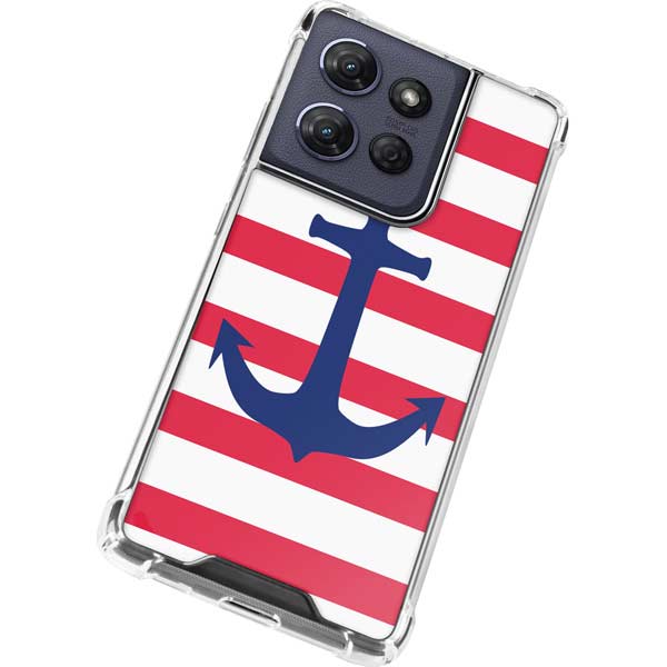 Nautical Stripes Moto G Play 5G (2025) Clear Case