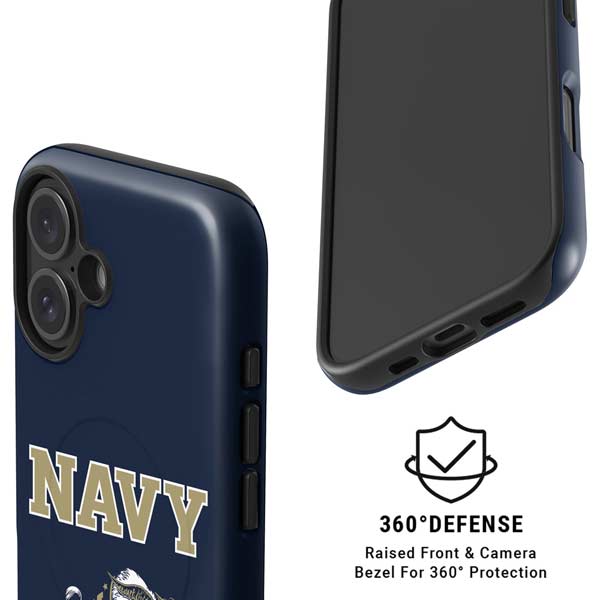 United States Naval Academy Navy Logo iPhone 16 Magsafe Impact Case