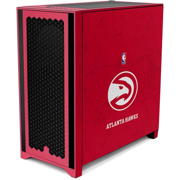 NBA Atlanta Hawks Distressed Corsair 4000D Tempered Glass Mid-Tower ATX Case Skin