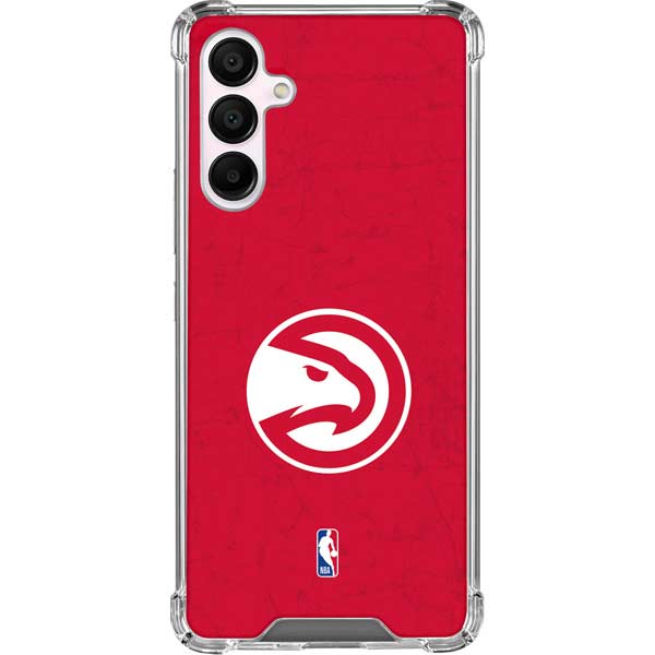 NBA Atlanta Hawks Distressed Galaxy A16 5G Clear Case