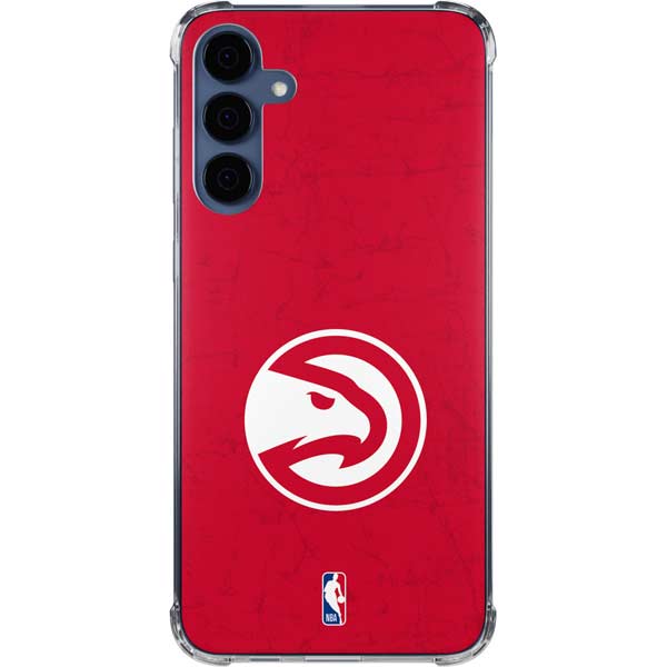 NBA Atlanta Hawks Distressed Galaxy A35 5G Clear Case