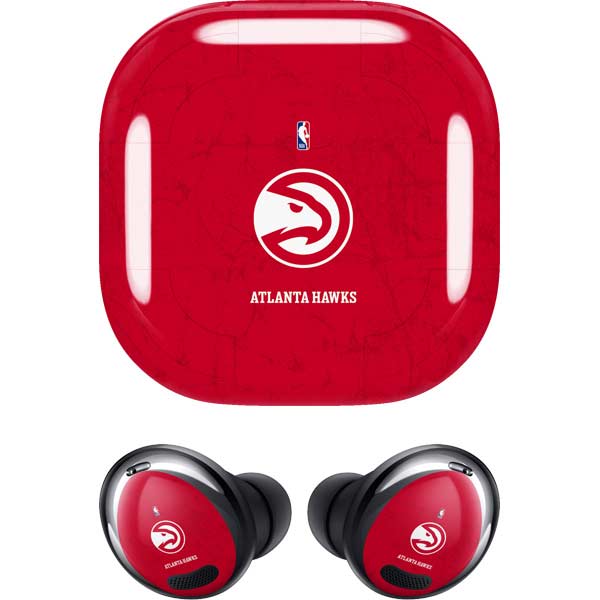 NBA Atlanta Hawks Distressed Galaxy Buds Pro Skin