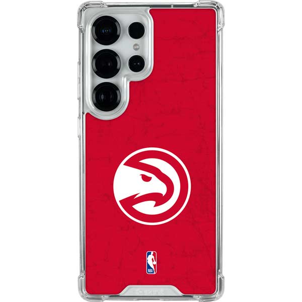 NBA Atlanta Hawks Distressed Galaxy S25 Ultra Clear Case