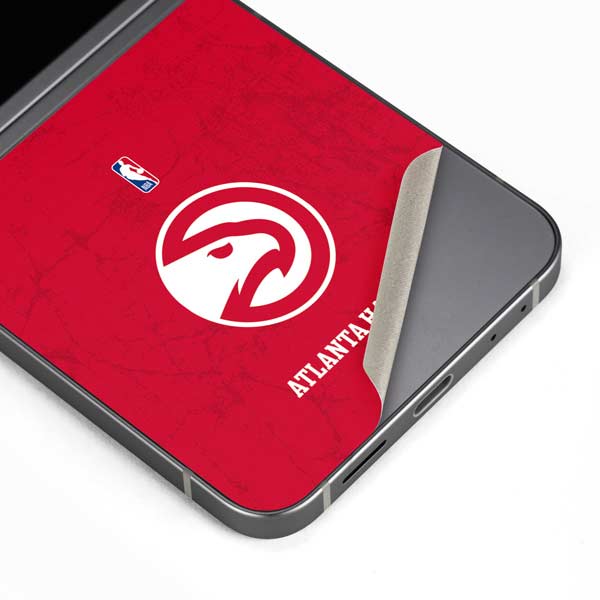 NBA Atlanta Hawks Distressed Galaxy Z Flip6 Skin