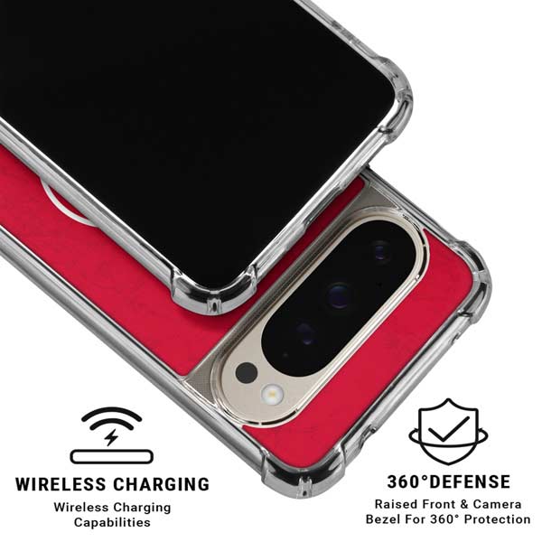 NBA Atlanta Hawks Distressed Google Pixel 9 Pro XL Clear Case